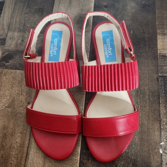 Comfort Corner Women's Fashionable Sandals Red - Size 7 - Picture 6 of 7